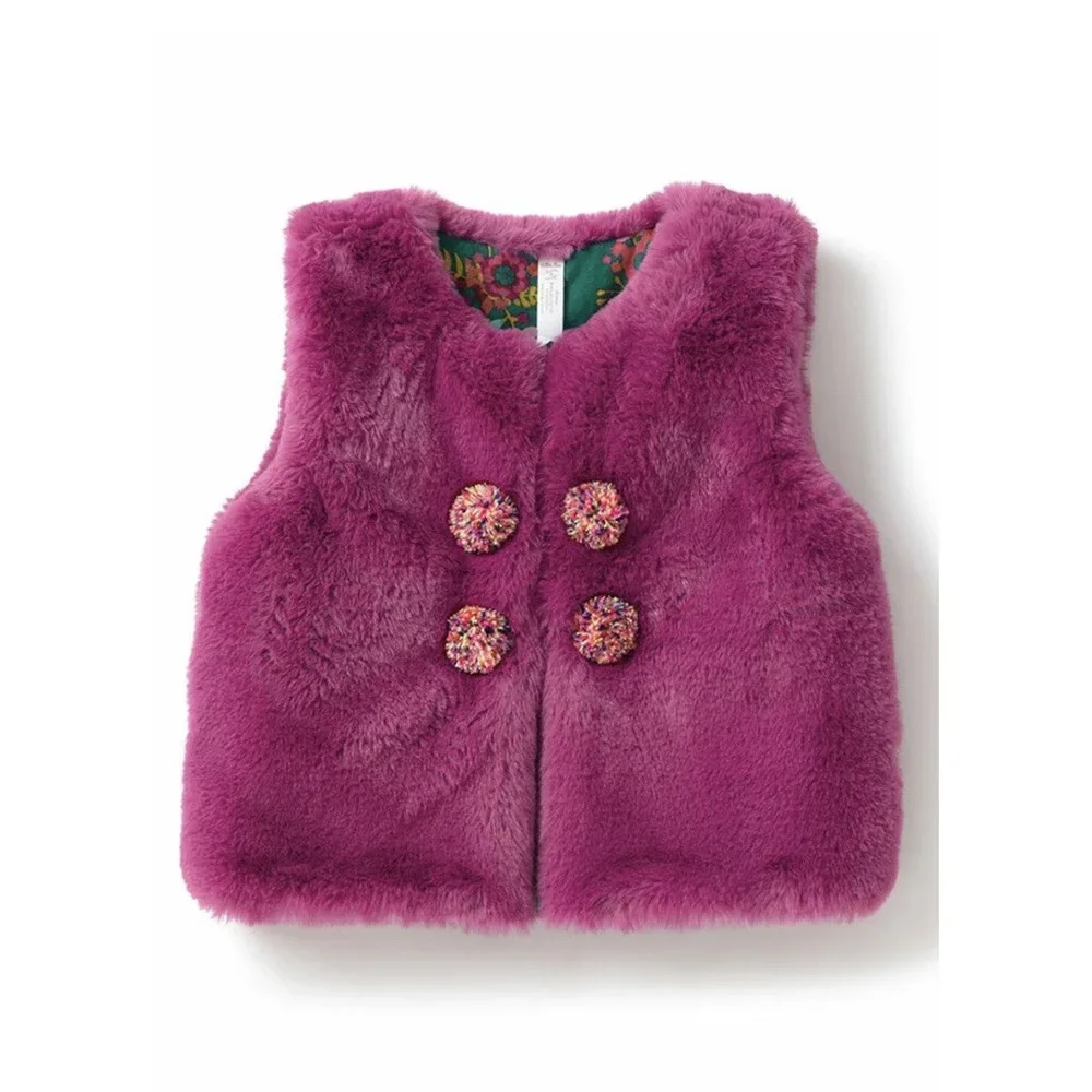 Matilda Jane Girls Moments with you Good to Faux Vest Pink Reversible Size 2 New